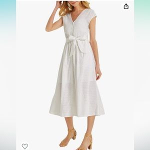 DRAPER JAMES WHITE EYELET DRESS. No undergarment camisole, just dress